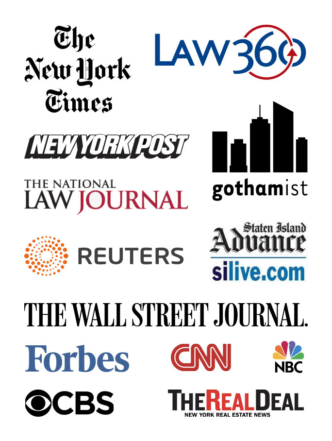 Logos of publications Howard Weiner has been featured in.
